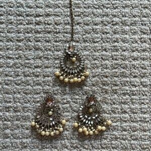 Wrist Bangles, Maang Tikka, & Earrings